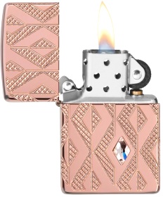  Зажигалка Zippo Armor® Geometric с покрытием Rose Gold