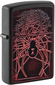  Зажигалка Zippo Spider Design с покрытием Black Matte