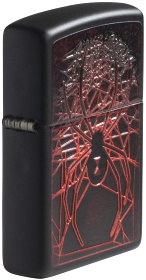  Зажигалка Zippo Spider Design с покрытием Black Matte