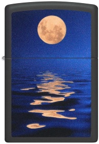  Зажигалка Zippo Moon Sunset с покрытием Black Light