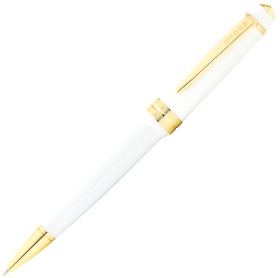 Шариковая ручка Cross Bailey Light Polished White Resin and Gold Tone