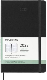  Еженедельник Moleskine Classic Wkly Vertical, Large 130х210 мм, 144 стр., черный