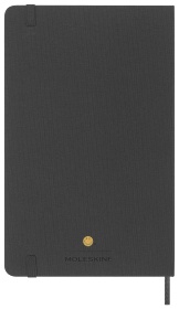  Блокнот Moleskine Le Smiley, Large 130х210 мм, обложка текстиль, 176 стр., линейка, твердая обложка, черный