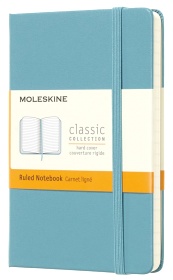 Блокнот Moleskine CLASSIC MM710B35 Pocket 90x140мм 192стр. линейка твердая обложка голубой