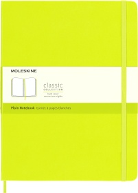  Блокнот Moleskine Classic, XLarge 190х250 мм, 192 стр., нелинованный, твердая обложка, лайм