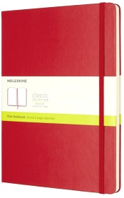  Блокнот Moleskine Classic, XLarge 190х250 мм, 192 стр., нелинованный, твердая обложка, красный