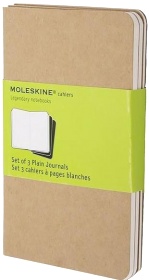 Блокнот B7 Moleskine Cahier (3 шт.), Бежевый