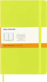  Блокнот Moleskine Classic Soft, Large 130х210 мм, 192 стр., линейка, мягкая обложка, лайм