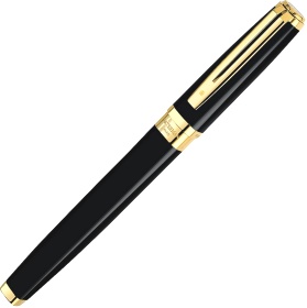 Перьевая ручка Waterman Exception Ideal, Black GT (Перо F)