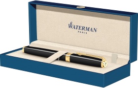 Перьевая ручка Waterman Exception Ideal, Black GT (Перо F)