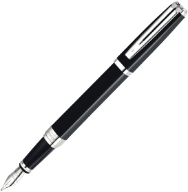 Перьевая ручка Waterman Exception Night & Day, Black ST (Перо F)