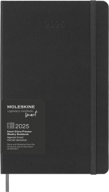  Еженедельник Moleskine Smart, Large 130х210 мм, 176 стр., черный